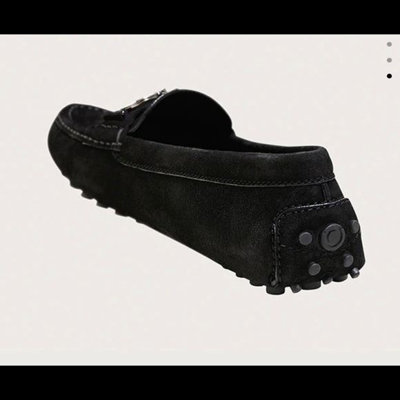 Ferragamo black suede womens mocassis - Picture 3 of 3